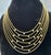 Gold Draperie Diamond 18K Yellow Gold Multi Link Choker Ball Necklace, 7 Layers For Sale - Image 8 of 18