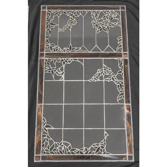 Set of 3 Vintage Stained Glass Window Panels Chairish