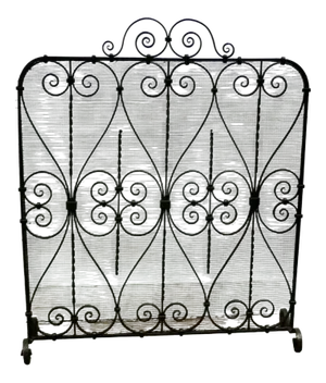 Wrought Iron Fire Screen