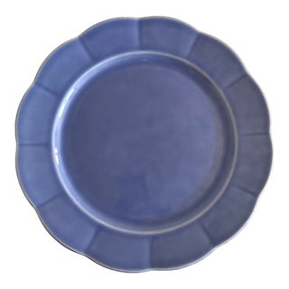 Vintage 1940’s Ws George Petalware Blue Dinner Plate For Sale