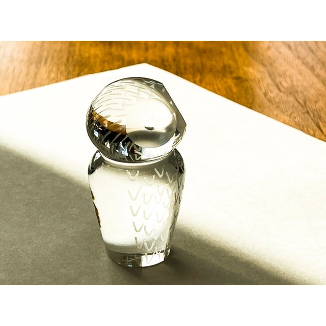 Kosta Boda Crystal Owl For Sale - Image 10 of 14