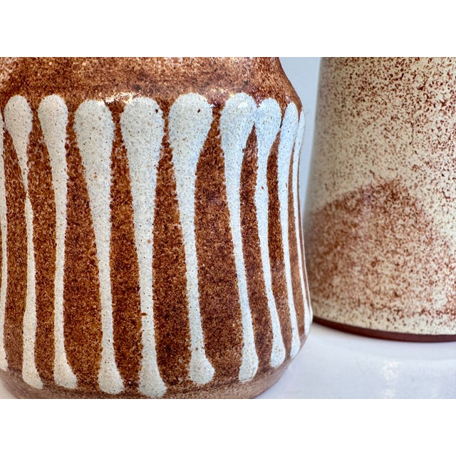 Studio Ceramic Pitchers by Helma Klett, Germany, 1980s, Set of 2 For Sale - Image 6 of 13