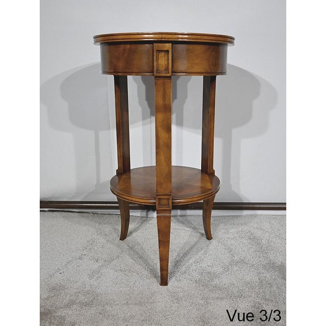 Small Pedestal Table in Beech and Ash For Sale - Image 13 of 18