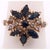 Gold 14 Karat Yellow Gold Cluster Ring With Onyx and Diamonds For Sale - Image 8 of 8