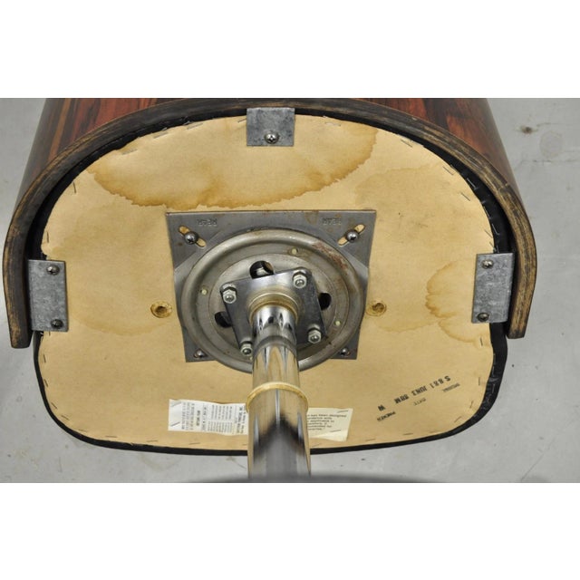 Vintage Daystrom Mid Century Modern Faux Rosewood Laminate Barstools - Set of 4 For Sale - Image 14 of 18