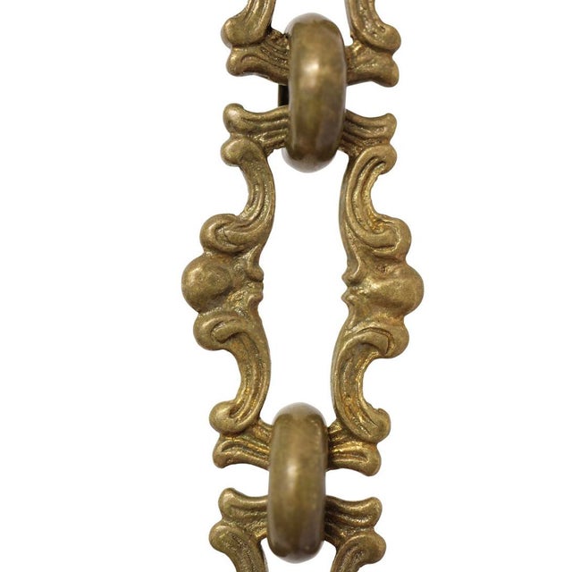 Vintage 1950s French Limoges Paris Porcelain Shabby Chic 6 Arm Chandelier For Sale In West Palm - Image 6 of 10