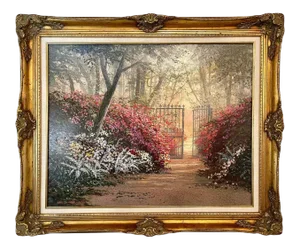 Juan Archuleta Gates and Garden Painting