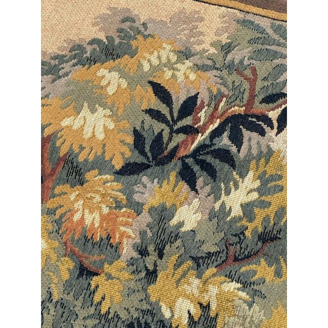 Vintage Aubusson Style Jacquard Tapestry, 1960s For Sale - Image 17 of 18