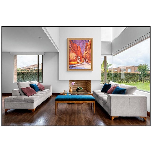 Message us to inquire about custom framing options! (Included for free with every purchase) The artwork here, "Canyon...