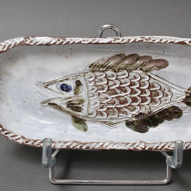 Vintage French Ceramic Tray by Albert Thiry, 1970s For Sale - Image 9 of 14