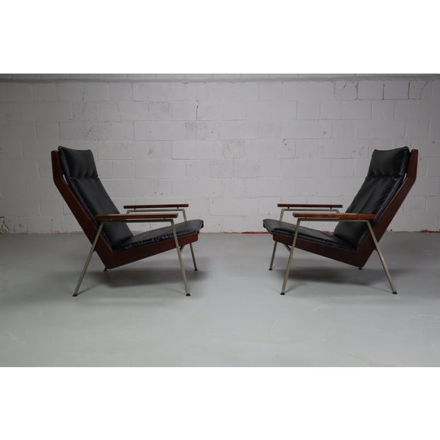 Set of Model 1611 Lounge Chairs by Rob Parry for De Ster Gelderland, 1952 For Sale - Image 4 of 18