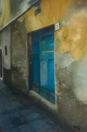 2000, "Doorway #39", Archival Iris Giclee on Somerset Textured Watercolor Paper, Artist Jane Gibout