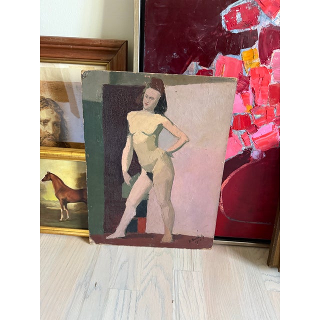 Vintage French Nude Portrait of a Woman For Sale In Atlanta - Image 6 of 6