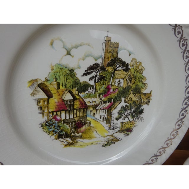 Vintage Earthenware Dinner Plates from Lunéville, 1890s, Set of 6 For Sale - Image 3 of 13