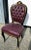 Elegant New André Charles Boulle Style Chair in Real Wood, Real Brass Inlays and faux leather. One left in stock...