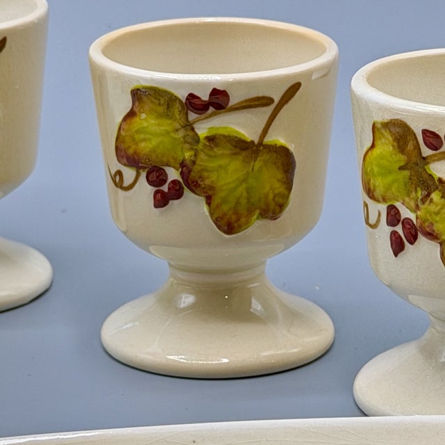 Brown Art Deco Grapevine Breakfast & Serving Service from Carlton Ware, England, 1930s, Set of 17 For Sale - Image 8 of 18