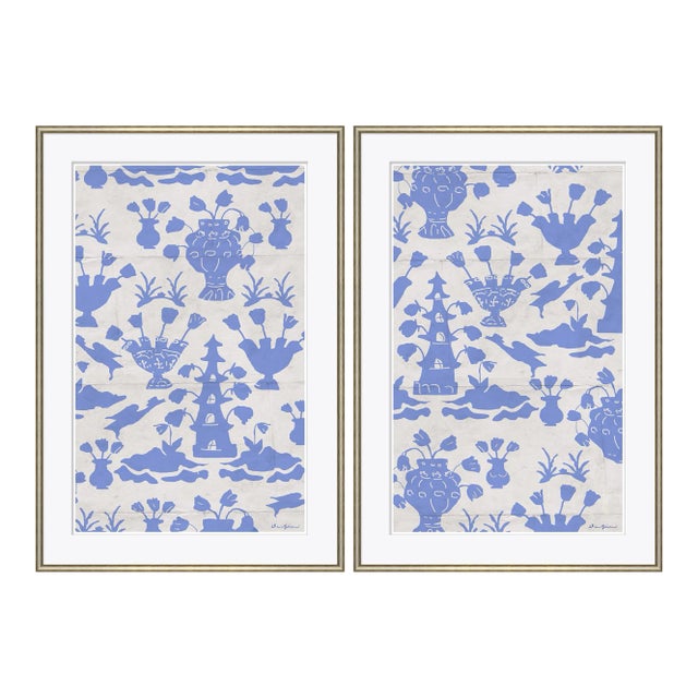 Tulipano by Dana Gibson, Framed Art Prints - Set of 2 For Sale