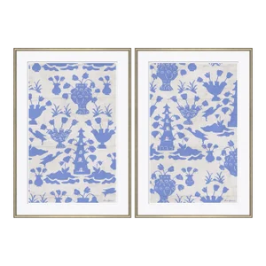 Tulipano by Dana Gibson, Framed Art Prints - Set of 2