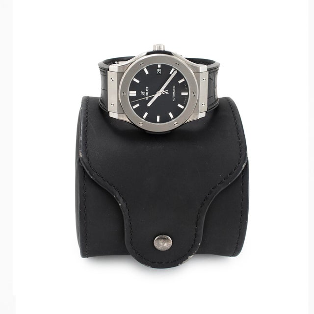 Hublot Classic Fusion 45mm 511.nx.1171.rx Black Dial Titanium Automatic Watch For Sale In Houston - Image 6 of 7