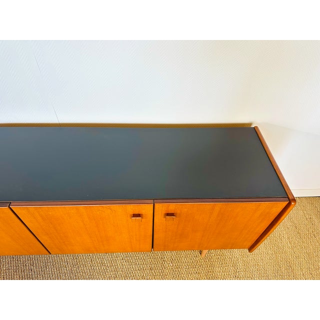 Scandinavian Teak Sideboard with Tapered Legs, 1960s For Sale - Image 6 of 18