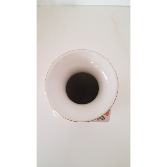 Japanese Andrea Sadek Japanese Floral Hand Painted Porcelain Vase For Sale - Image 3 of 6