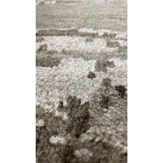 1990s Handwoven Modern Abstract Area Rug 9x12 For Sale - Image 4 of 12