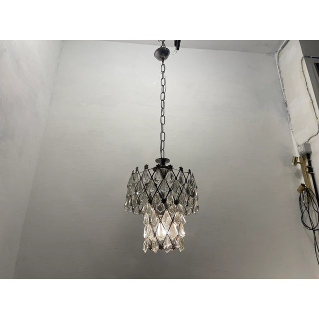 1950s Crystal Pendant Light, 1950s For Sale - Image 5 of 12