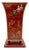 Large 22" Vintage Red Tole Chinoiserie Umbrella Stand or Floor Planter For Sale