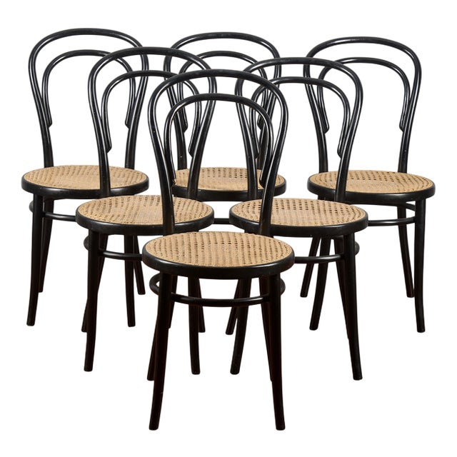 Chairs in the style of Thonet, Set of 6 For Sale