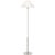 Modern J. Randall Powers by Visual Comfort Signature Hackney Floor Lamp in Polished Nickel with Linen Shade For Sale - Image 3 of 3