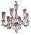 An Osler Style Cut Crystal Six-Arm Chandelier, C. 1900. For Sale