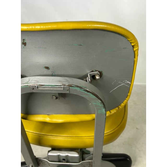 1950s Mid Century Harter Steel Swivel Office Chair For Sale - Image 5 of 11