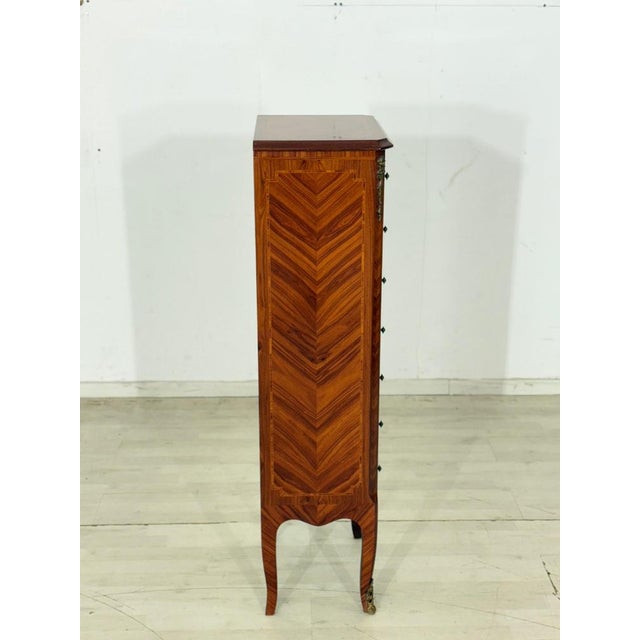 Wood Baroque Style Chest of 7 Drawers For Sale - Image 7 of 10