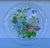 Shabby Chic D. Porthault Floral Round Glass Serving Tray For Sale - Image 3 of 10