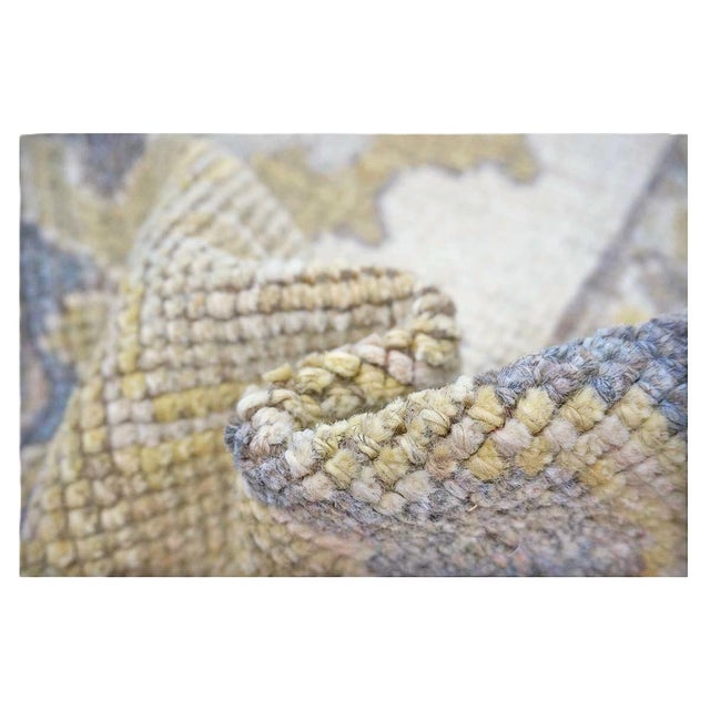 21st Century Turkish Oushak 10X14 Ash Brown, Buff & Khaki Handmade Area Rug #1144080 For Sale - Image 10 of 16