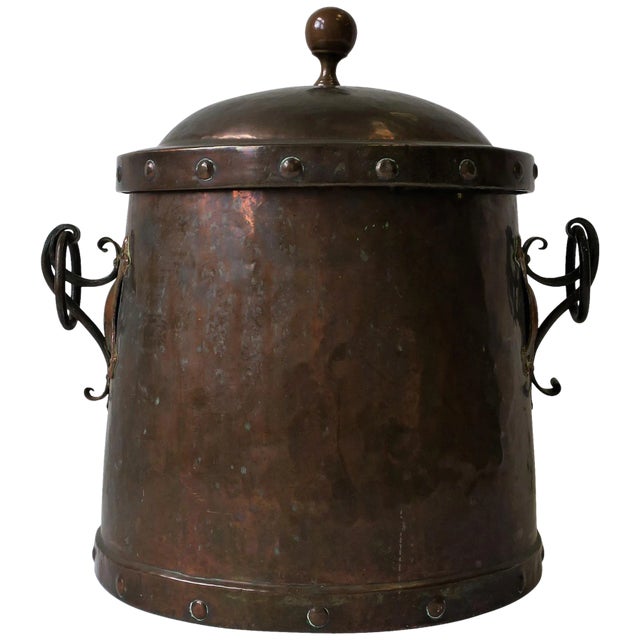 Fireplace Pot or Decorative Vessel for Ash or Logs For Sale