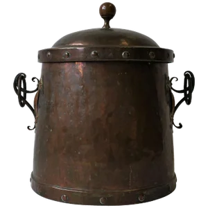 Fireplace Pot or Decorative Vessel for Ash or Logs