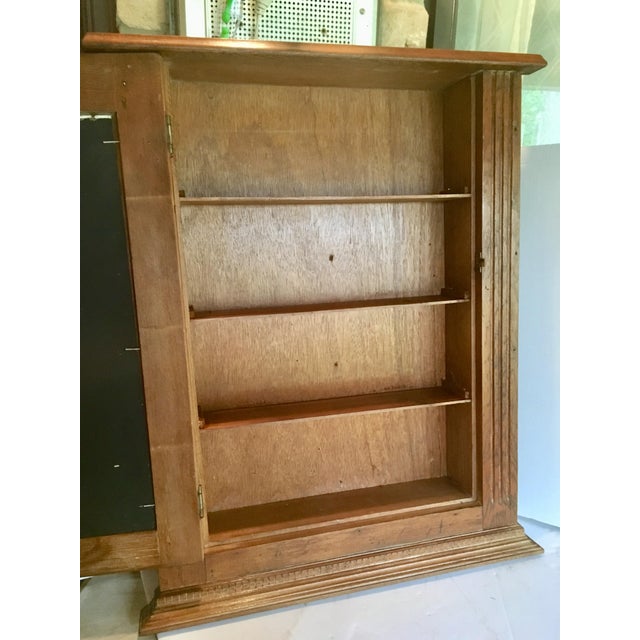 1950's Vintage Golden Oak Medicine Storage Chairish
