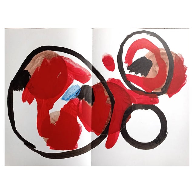 Pierre Tal-Coat, Abstraction 1 Diptych for DLM, 1965, Lithograph For Sale