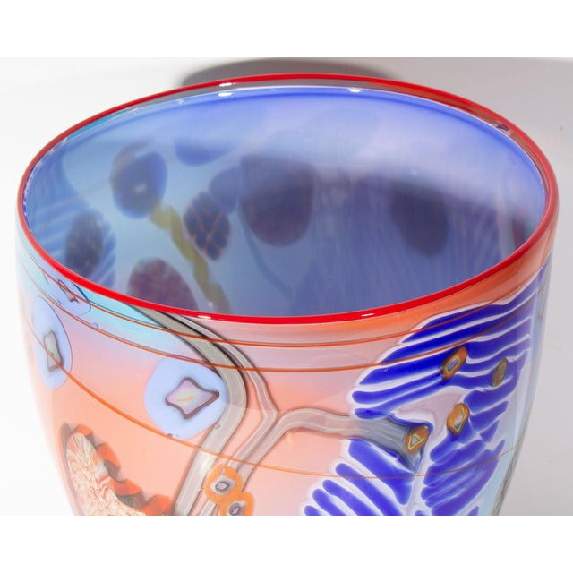 Colorfield Art Glass Vase Wes Hunting For Sale - Image 4 of 9