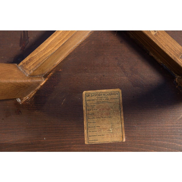 Vintage H-259 Coffee Table by Jindřich Halabala for Up Závody, Czechoslovakia, 1950s For Sale - Image 11 of 12