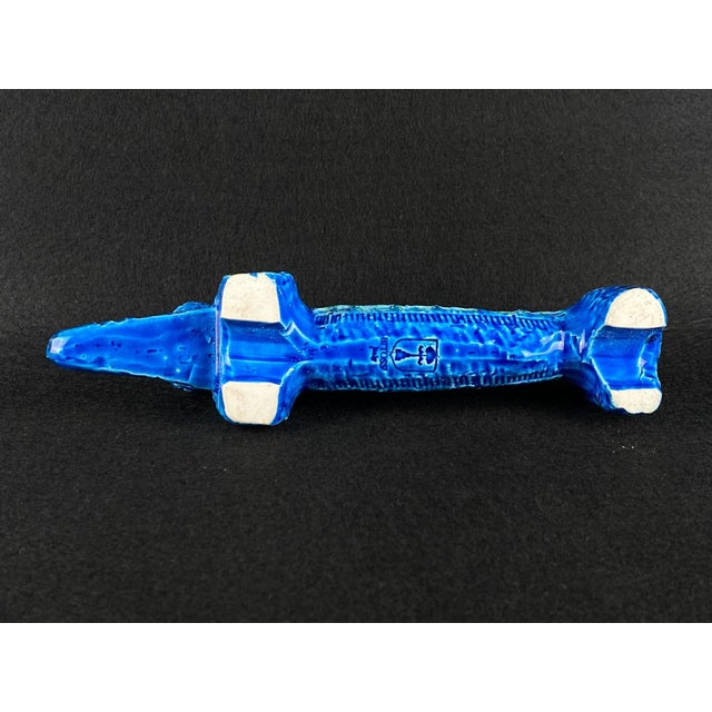 1960s Bitossi Rimini Blu Dachshund Sculpture by Aldo Londi, 1960s For Sale - Image 5 of 5