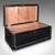 This is an antique Windsor trunk. An English, leather dressed camphorwood chest, dating to the High Victorian period,...
