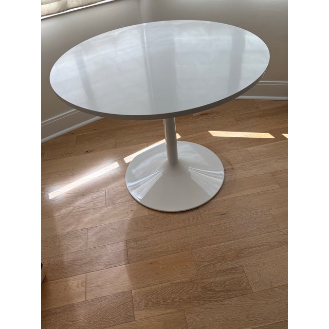 Modern Room and Board Pedestal Table For Sale - Image 3 of 6