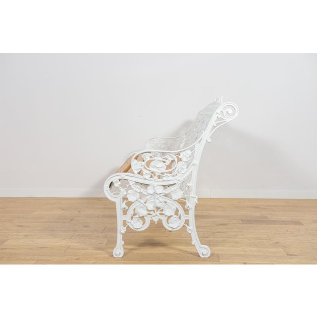 Wood Victorian Aluminium Garden Bench, United Kingdom, 1950s For Sale - Image 7 of 14