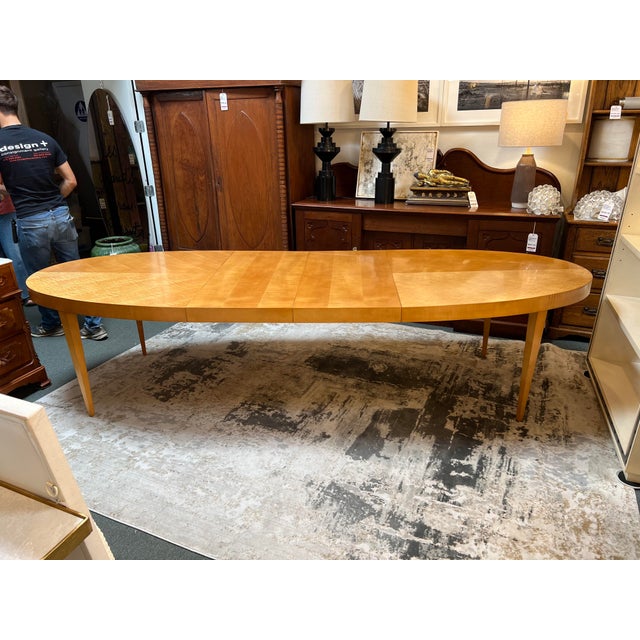 Baker Furniture Michael Vanderbyl "Archetype" Oval Extension Dining Table Chairish