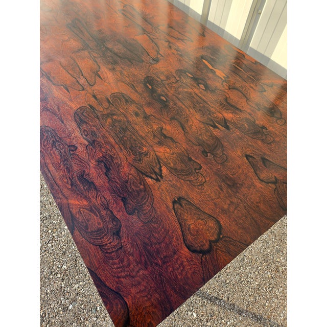 Vintage Rosewood Dining Table For Sale In South Bend - Image 6 of 9