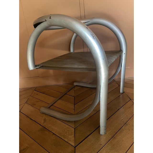 Rare one-of-a-kind prototype armchair from the experimental FerroTipi series, designed by Italian architects Gianantonio...