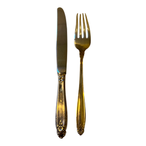 1940s International Sterling “Prelude" Child’s Fork and Knife Set