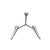 Mid-Century Modern Scandinavian Modern Brushed Aluminum Three-Light Candelabra, Denmark For Sale - Image 3 of 3